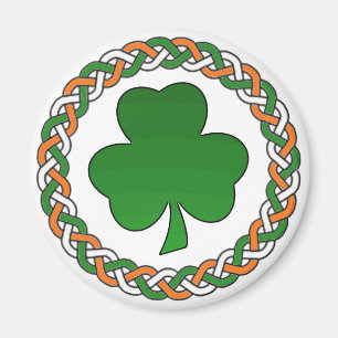 Eenvoudige elegante, irish shamrock festive magnet magneet