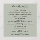 Eenvoudige elegante kalligrafie Typografie Sage Gr Programma (Achterkant)