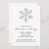 Eenvoudige & Elegante Kerstfeest Uitnodiging (Voorkant / Achterkant)