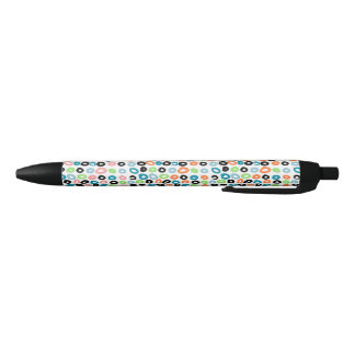 Eenvoudige Elegante Kleurrijke Cirkel Schattig Zwarte Inkt Pen