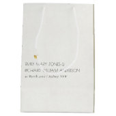 EENVOUDIGE ELEGANTE KRAFT GRAY TYPOGRAPHY WEDDING MEDIUM CADEAUZAKJE (Achterkant)