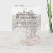 Eenvoudige elegante krans 4-foto tekst overlay bru programma (Achterkant)