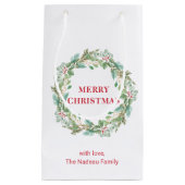 Eenvoudige Elegante krans Moderne Kerstmis Klein Cadeauzakje (Voorkant)