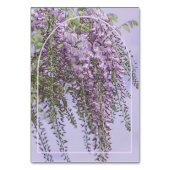 Eenvoudige elegante lavendel bloeit bruiloft kaart (Achterkant)
