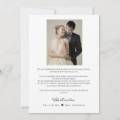 Eenvoudige Elegante Liefde en bedankt hart script (Achterkant)