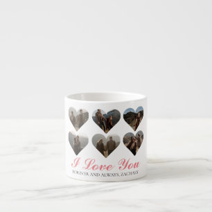 Eenvoudige Elegante Liefde Valentijnsdag paar 6 fo Espresso Kop