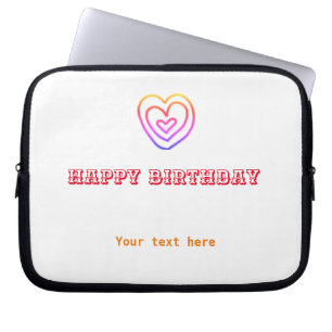 Eenvoudige, elegante logo hier laptop sleeve