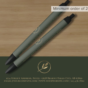 Eenvoudige elegante Logo Zwarte Inkt Pen