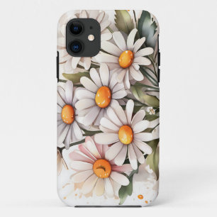 Eenvoudige elegante madeliefjes iPhone 11 hoesje