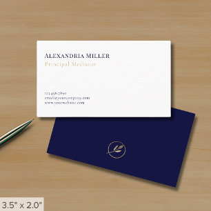 Eenvoudige elegante mediator visitekaartje