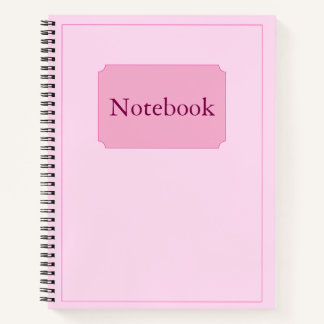 Eenvoudige Elegante Minimalistische Blush Roze Chi Notitieboek
