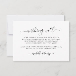 Eenvoudige elegante minimalistische wensen goed Ka Notitiekaartje