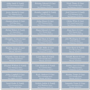 Eenvoudige Elegante Moderne Huwelijksgast Namen Ad Sticker