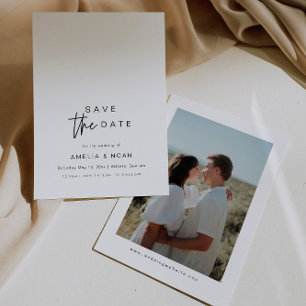 Eenvoudige elegante moderne kalligrafie sparen de kaart