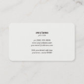 Eenvoudige, elegante muis en Gold Professional, mo Visitekaartje (Achterkant)