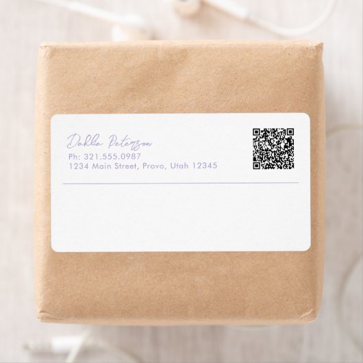 Eenvoudige elegante naam Modern Etiket (Insitu)