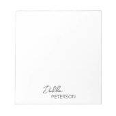 Eenvoudige elegante naam Modern Notitieblok (Voorkant)