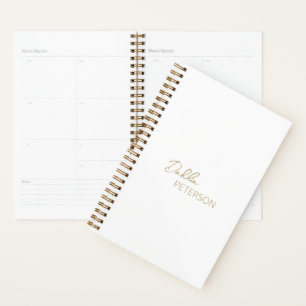 Eenvoudige elegante naam Modern Planner