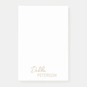 Eenvoudige elegante naam Modern Post-it® Notes (Voorkant)