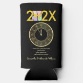 Eenvoudige elegante oudejaarsavond geschenkdoos bo (Achterkant)