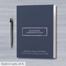 Eenvoudige elegante presentatiemap