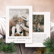 Eenvoudige Elegante Prettig Kerstfeest Minimalisti