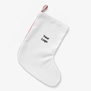 Eenvoudige, elegante, prettige kerstkerst kleine kerstsok
