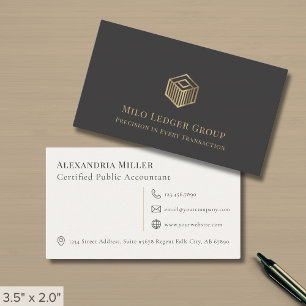 Eenvoudige elegante professional visitekaartje