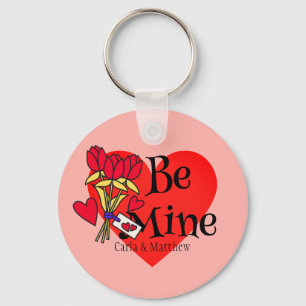 eenvoudige elegante roze valentijn, gezoet voor Cr Sleutelhanger