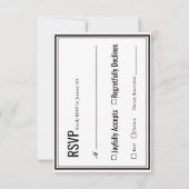 Eenvoudige elegante RSVP (Voorkant)