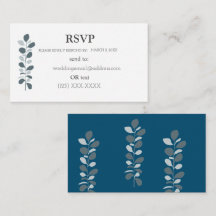Eenvoudige Elegante RSVP Bijlagekaart