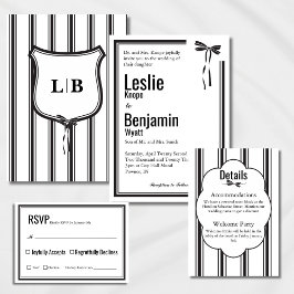 Eenvoudige elegante RSVP Kaartje