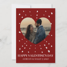 Eenvoudige Elegante Schattige Gelukkige Valentijns