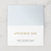 Eenvoudige Elegante Schoonheid Afspraakkaart Afsprakenkaart (Buitenkant ongevouwen)