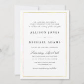 Eenvoudige elegante script bruiloft uitnodiging (Voorkant)