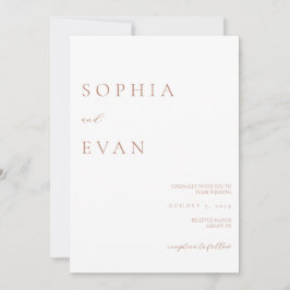 Eenvoudige Elegante Script Uitnodiging