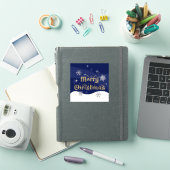 Eenvoudige elegante sprankelende kerst glitter spr sticker (iPad Cover)