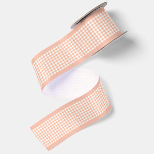 Eenvoudige Elegante Stofachtige Perzik Cottagecore Lint
