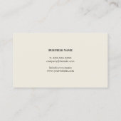 Eenvoudige Elegante Textuur Grijze Consultant Visitekaartje (Achterkant)