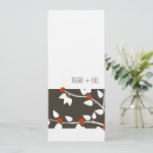 Eenvoudige elegante uitnodiging (Staand voorkant)