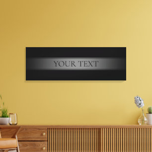 Eenvoudige elegante verloopstreep bewerkbare kleur canvas afdruk