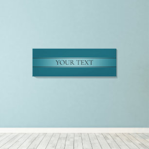 Eenvoudige elegante verloopstreep bewerkbare kleur canvas afdruk