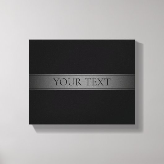 Eenvoudige elegante verloopstreep bewerkbare kleur canvas afdruk (Voorkant)