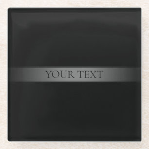 Eenvoudige elegante verloopstreep bewerkbare kleur glazen onderzetter