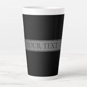Eenvoudige Elegante Verlopende Streep Bewerkbare K Latte Mok