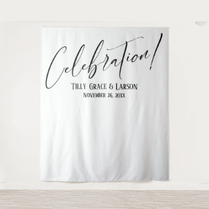 Eenvoudige Elegante Viering! Foto Achtergrond Wandkleed