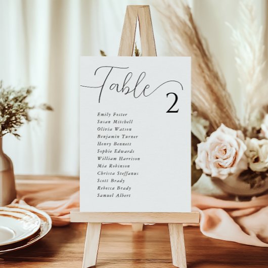 Eenvoudige elegante witte stoelkaartjes voor de br kaart