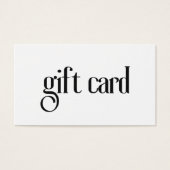 Eenvoudige elegante zwart-wit gedurfde salon visitekaartje (Voorkant)