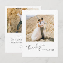 Eenvoudige Elegante Zwarte Script Moderne 2 Foto H