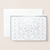 Eenvoudige elegantie folie kaarten (Voorkant met envelop)